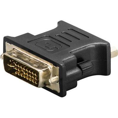 Adaptateur dvi, vga goobay 69937 [1x connecteur mâle 24+5 pôles > 1x connecteur vga femelle] 0.00 m noir contacts dorés
