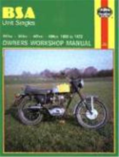 BSA Unit Singles Owners Workshop Manual, No. 127: 58-72