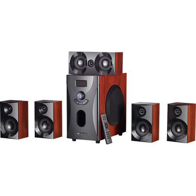 Système audio home cinema Surround 5.1 avec radio / MP3 - Style Bois