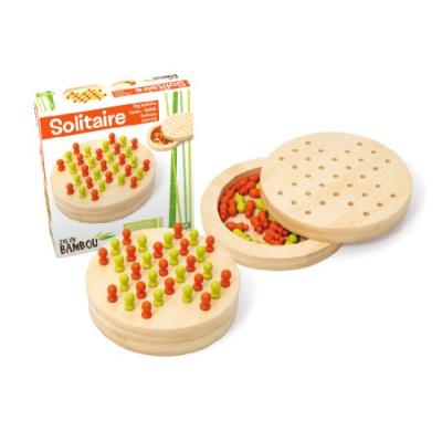 Jeujura - 66104 - jeu de société - solitaire bambou - 16 cm