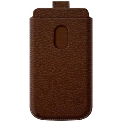 Belkin F8M430cwC01 Housse en similicuir grainé pour Samsung Galaxy S3 Marron