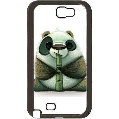 Coque samsung note 2 funny panda pipo roseau