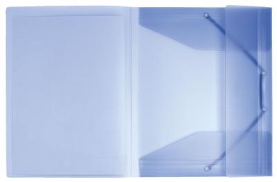 Chemise Exacompta - Chemise Personnalisable 3 rabats Elastique polypro A4 Krea Cover Blanc Transluci