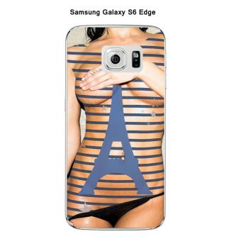 Coque Samsung Galaxy S6 Edge Femme sexy tour eiffel