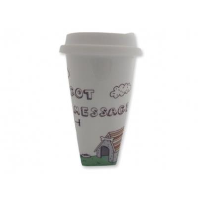 Tasse en céramique transportable avec message tasse mug thermosensible thermo réactif chaleur