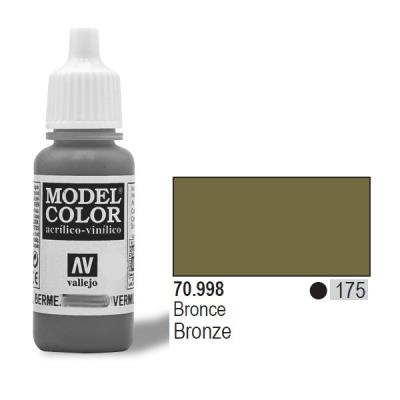 Vallejo acrylic model color - metallic bronze - val998 vall-70998