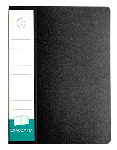 Porte Vues Exacompta Polypropylène 8/10E 40 Vues Noir