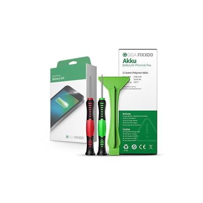 Batterie d'iphone 6s plus en set complet de giga fixxoo avec mode d'emploi outils et carte de projet magnÃ©tique