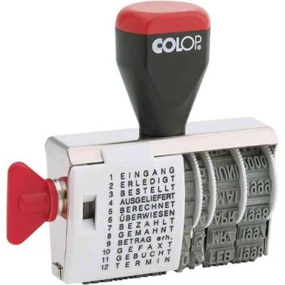 Colop wortbandstempel 04000 wd, mit datum 108791