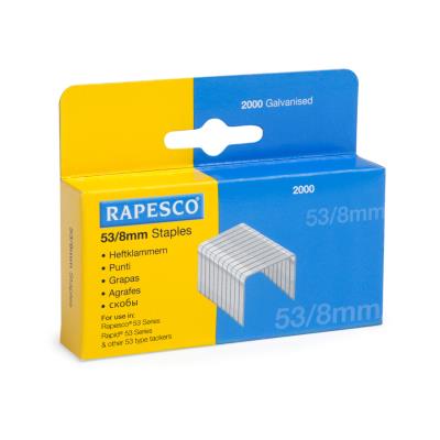 Boite de 2000 Agrafes Galvanisées 53/8mm