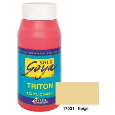 C.KREUL ACRYLFARBE SOLO GOYA TRITON, BEIGE, 750 ML