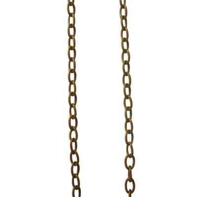 Chaîne grosse maille bronze à4mm - graine créative