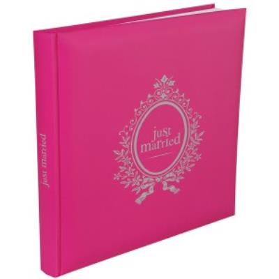 Livre d'Or Mariage Just Married Couleur Fuchsia