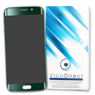 Ecran complet pour Samsung Galaxy S6 Edge G925F vert vitre tactile de telephone portable + ecran LCD + chassis - Visiodirect -