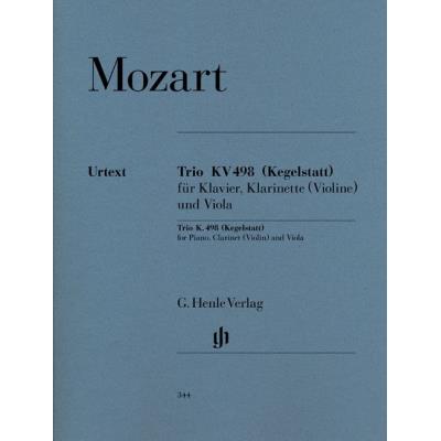 Partitions classique HENLE VERLAG MOZART W.A. - PIANO TRIO E FLAT MAJOR KV 498 (KEGELSTATT-TRIO) Musique de chambre