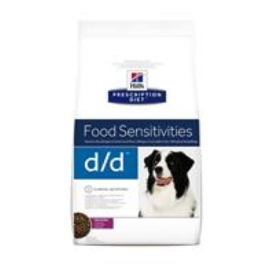 Croquettes hill's prescription diet canine d/d canard et riz sac 12 kg