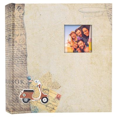 Zep BG46200R Album Photo 200 Pochettes Bogota Papier Laminé Marron, Beige 11 x 16 cm