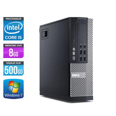 Unité centrale Dell Optiplex 9020 SFF - Noir - Intel Core i5-4590 / 3.30 GHz - RAM 8 Go - HDD 500 Go - DVD - Gigabit Ethernet - Windows 7 Professionne