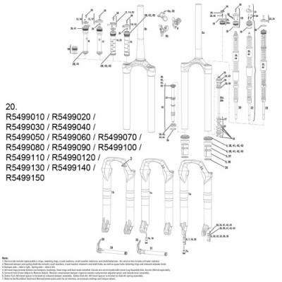 Rockshox ressort de suspension avec tube pour fourche sektor 2011 rouge taille l 130 mm (bouchon supérieur non inclus)