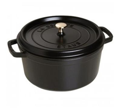 Staub - Cocotte ronde 12 cm noir 0.4L