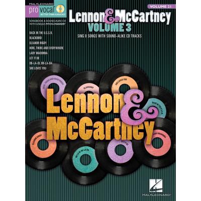 Pro Vocal For Male Singers Volume 21 Lennon / Mccartney + Cd