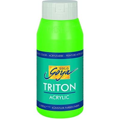 Triton 17064 - peinture acrylique - 750ml -vert fluorescent solo goya