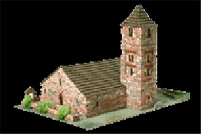 Maquette eglise romanica 22 domus kits