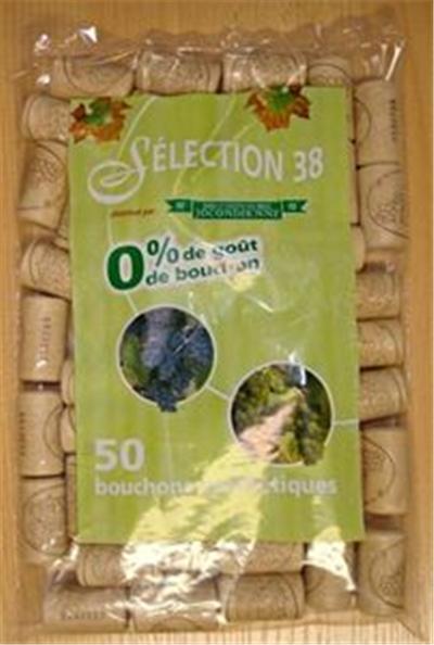 Bouchonnerie jocondienne bouchon(50)liege synthet.38x22*2ans*s