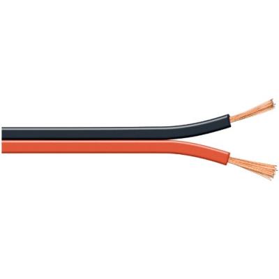 Wentronic LSK 2X0,75 Câble enceinte Bobine de 100 m Profil 2x 0,75 mm² Rouge/noir (Import Allemagne)