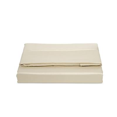 Amazonbasics drap en satin de coton 400 fils anti-plis, beige 240 x 320 + 10 cm