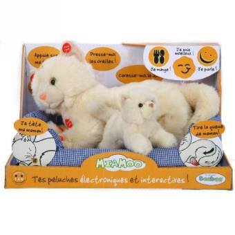 Teeboo Miamoo Peluche Sonore Maman Chat Et Chaton Animal En Peluche Achat Prix Fnac