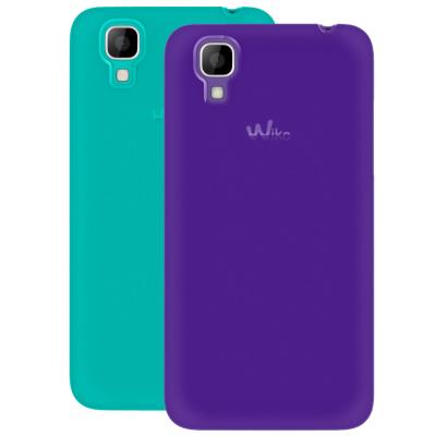 Coque 2skins sunset violet et turquoise wiko 3700738104236