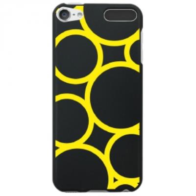 Coque souple pour Apple iPod Touch 5 avec impression Motifs ronds jaunes