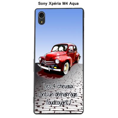 Coque Sony Xpéria M4 Aqua - 4 chevaux-1