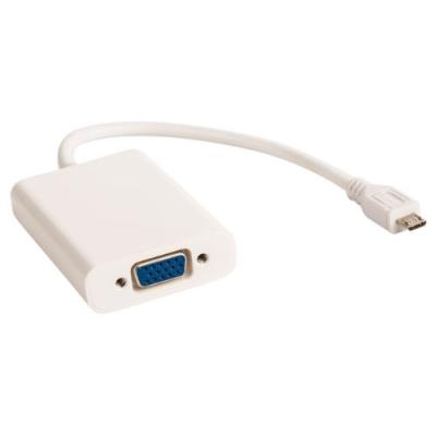 Valueline vlmp39030w0.20 adaptateur mhl + vga 0,2 m blanc