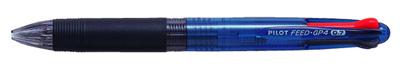 Stylo bille rétractable multifonctions FEED GP4 1,0mm Begreen Bleu Pilot