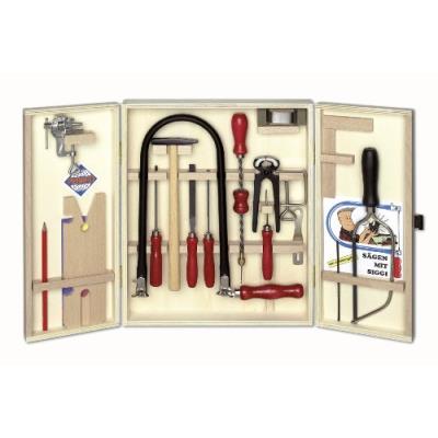 Pebaro bausch 401s - boîte à  outils bois - 37 x 30 x 7 cm - import allemagne