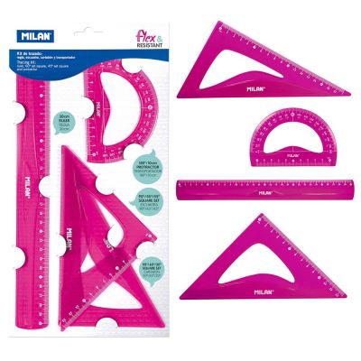 Jeu dessin flexible Rose 30 cm 4 pièces