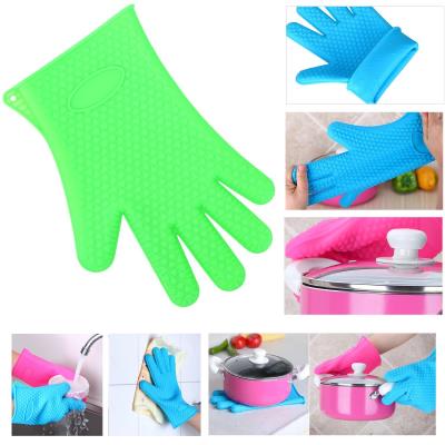 gants de cuisine en silicone résistant à la chaleur pour cuisine et grill et barbecue Vert - Achat & prix | fnac