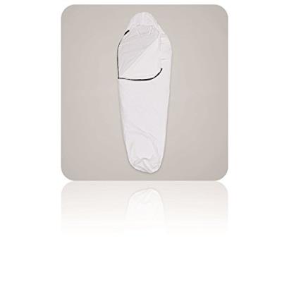 Lestra drap de housse pour sac de couchage sarcophage blanc 180 x 70 cm