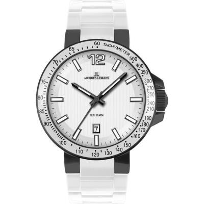 Montre JACQUES LEMANS Sport Milano/1-1695G en Silicone Blanc