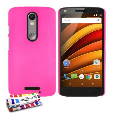 Coque Rigide Ultra-Slim Le Pearls Premium Rose bonbon pour MOTOROLA MOTO X FORCE