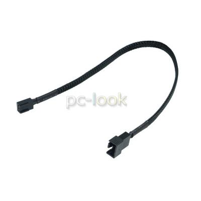Adaptateur Alimentation PWM vers Molex 3 broches Femelle - 30cm - Gaine Noire