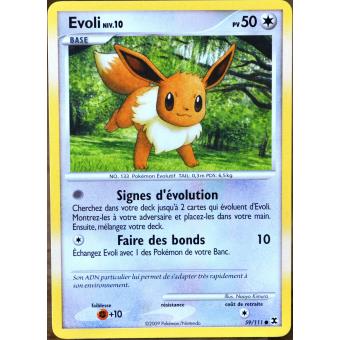 Carte Pokemon 59 Evoli Platine Rivaux Emergents Jeu De Cartes Achat Prix Fnac