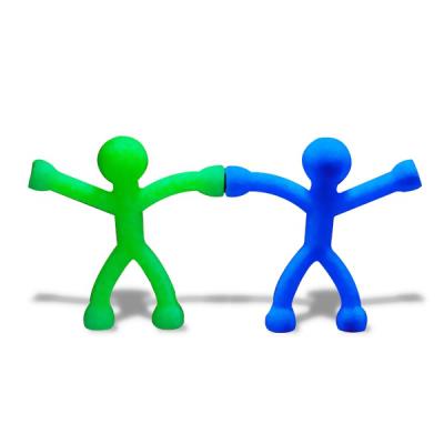 2 bonhommes flexibles aux membres aimantés pour clef couleur aleatoire