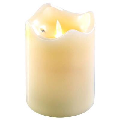 Bougie en cire à LED avec flamme vacillante – 12,5 CM