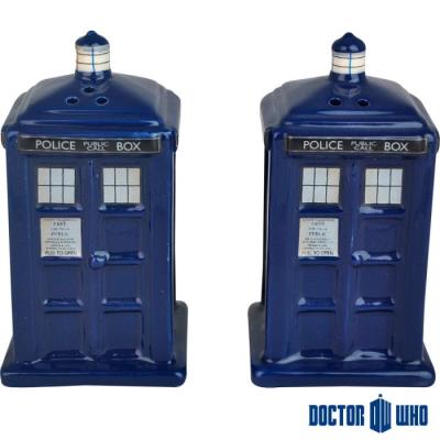 SaliÃ're et poivriÃ're tardis en cÃ©ramique dr who