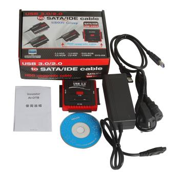 CABLING Cable Adapter - USB 3.0 Adaptateur Lecteur Disque Dur Triple Port  pour 2.5/3.5 IDE et SATA HDD/SSD