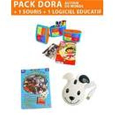 Pack Dora : Autour Du Monde + 1 Souris + 1 Logiciel Éducatif