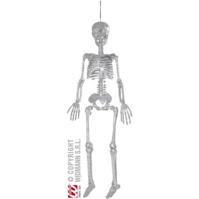 Squelette Pailleté Argent (92 cm) - Décoration